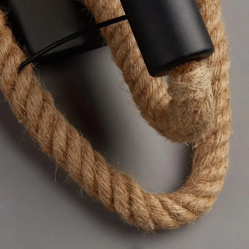 Clove Round Rope Wrap Wall Lamp tag1
