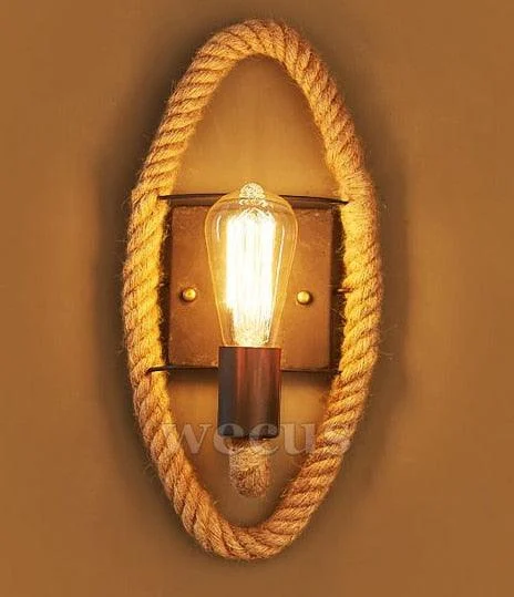 Clove - Round Rope Wrap Wall Lamp -  - #tag1#