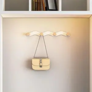 Coat rack - Wave coat rack - Silver - Modern Style - For Living Room/Hallway - Metal