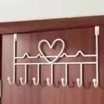 Coat_stop_-_Door_coat_rack_-_Heart-shaped_-_White-Black-Brown_-_Strong_Iron_-_-_tag1_-4183211 Coat stop Door coat rack Heart shaped White Black Brown Strong Iron tag1