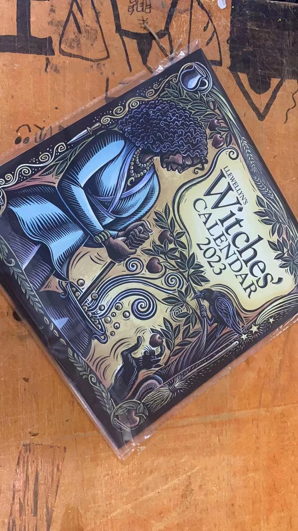 Coated Paper 2023 Witch Calendar Home Wall Calendar Decoration -  - #tag1#
