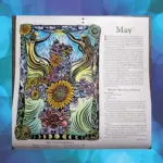 Coated Paper 2023 Witch Calendar Home Wall Calendar Decoration tag1