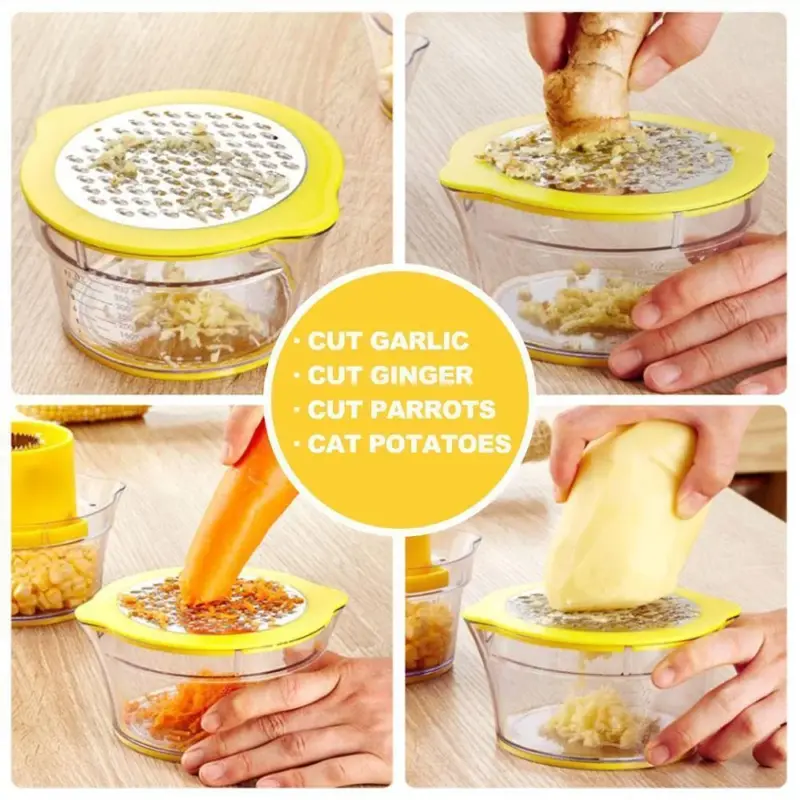 Cob Corn Stripper With Built In Measuring Cup And Grater tag1