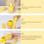 Cob Corn Stripper With Built In Measuring Cup And Grater tag1