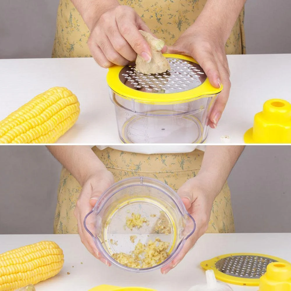 Cob Corn Stripper With Built-In Measuring Cup And Grater -  - #tag1#