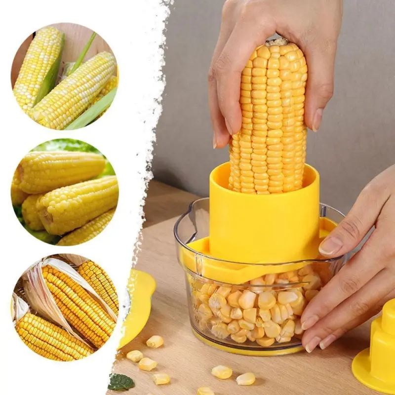 Cob Corn Stripper With Built In Measuring Cup And Grater tag1