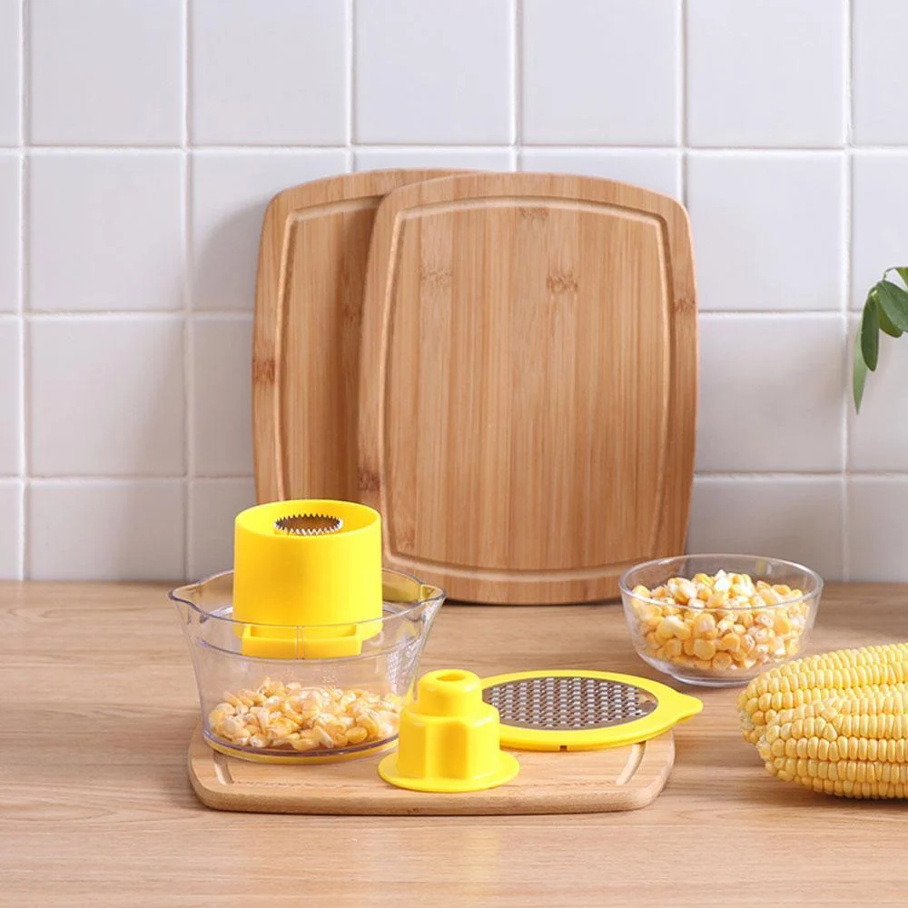 Cob Corn Stripper With Built-In Measuring Cup And Grater -  - #tag1#