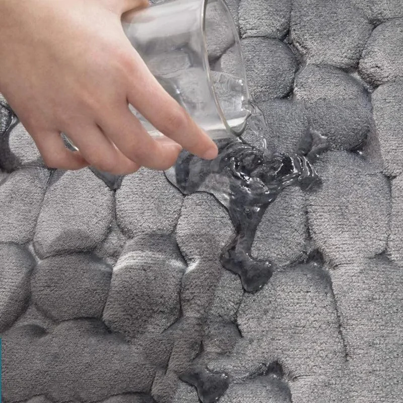 Cobblestone Memory Foam Bath Mat -  - #tag1#