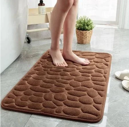 Cobblestone Memory Foam Bath Mat -  - #tag1#