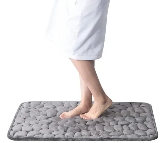 Cobblestone Memory Foam Bath Mat -  - #tag1#