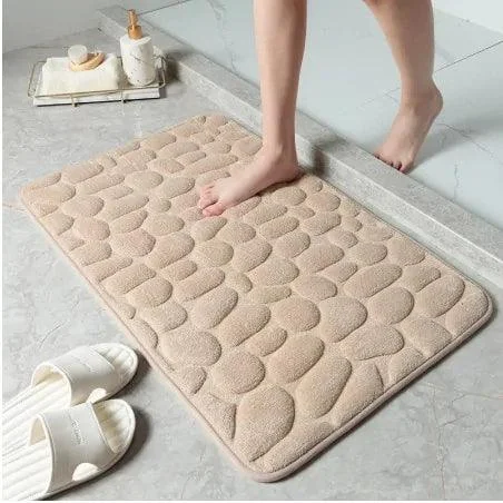 Cobblestone Memory Foam Bath Mat -  - #tag1#