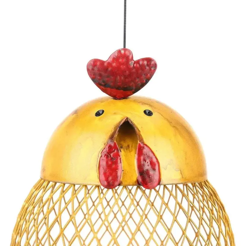 Cock Shaped Wild Bird Outdoor Garden Feeder Whimsical Fun Addition to Your Garden