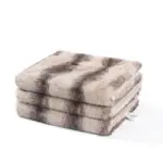 CocoaLux Brown Faux Fur Blanket tag1
