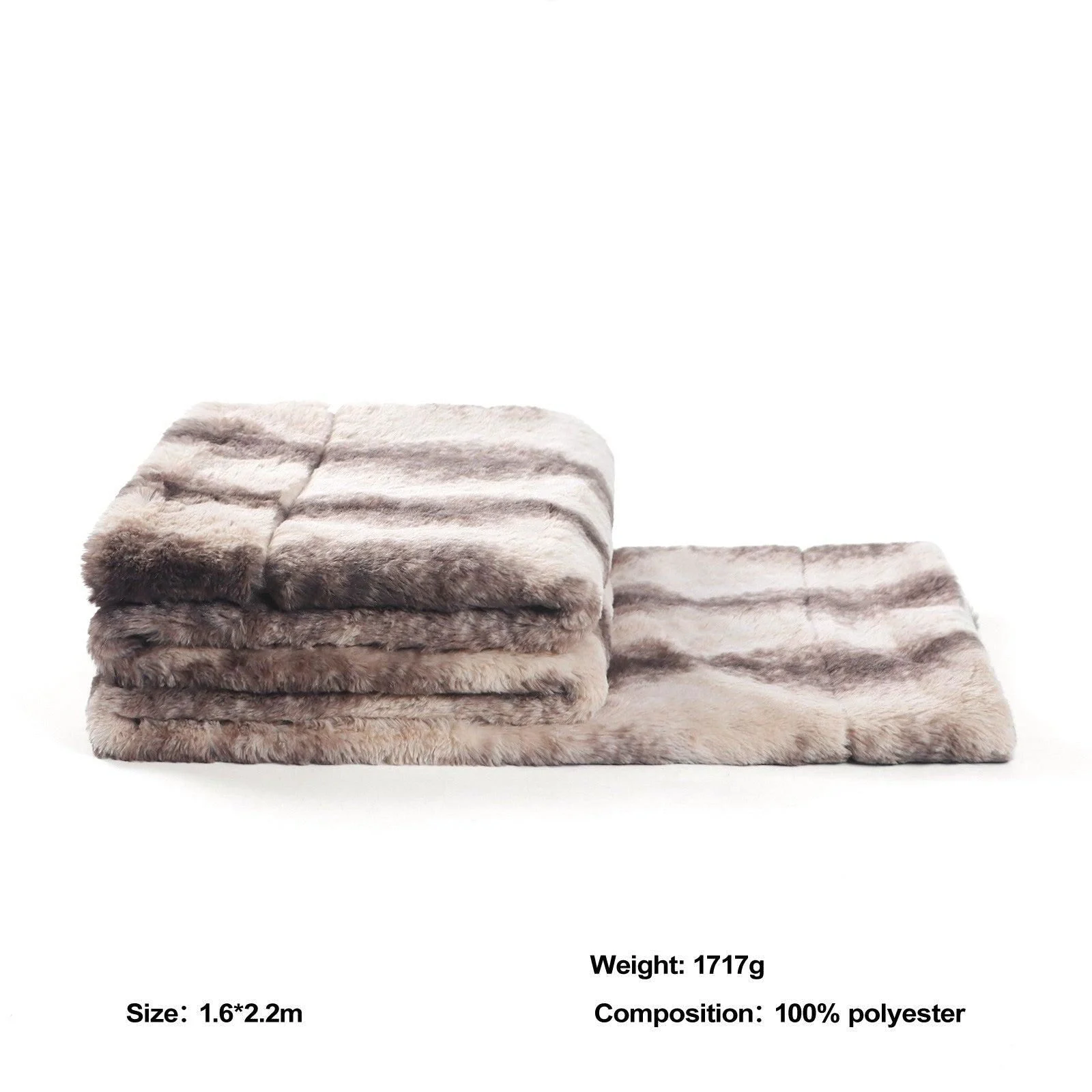 CocoaLux – Brown Faux-Fur Blanket -  - #tag1#