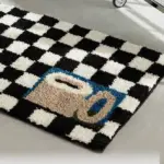 Coffee Checkered Mat tag1