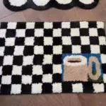 Coffee Checkered Mat tag1