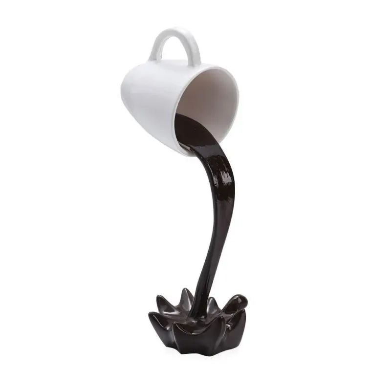 Coffee Cup Sculpture Coffee Magic Floating Design Resin Art tag1