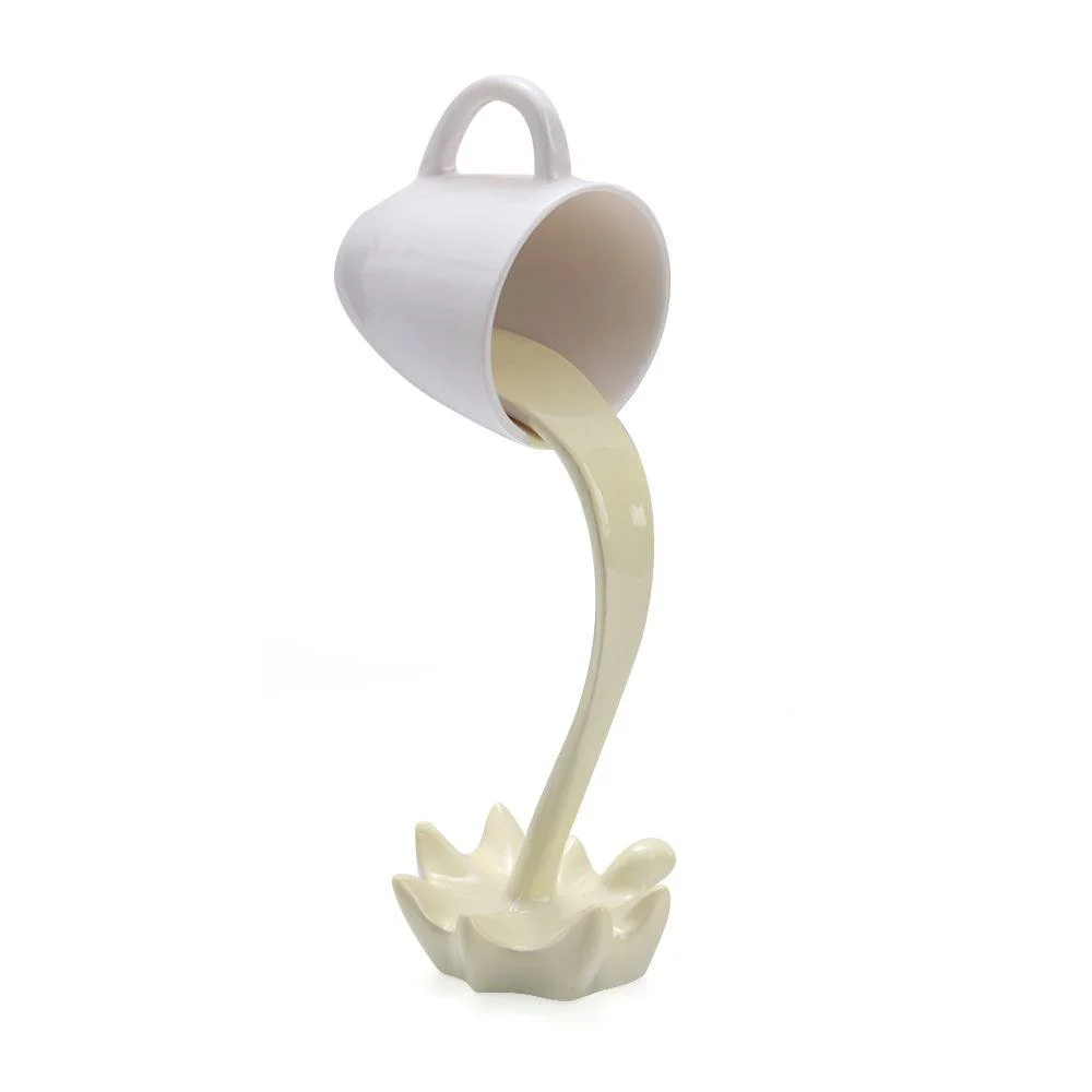 Coffee Cup Sculpture - Coffee Magic - Floating Design - Resin Art -  - #tag1#