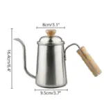 Coffee_Stainless_Steel_Gooseneck_Kettle_with_Wood_Handle_-_-4161006 Coffee Stainless Steel Gooseneck Kettle with Wood Handle