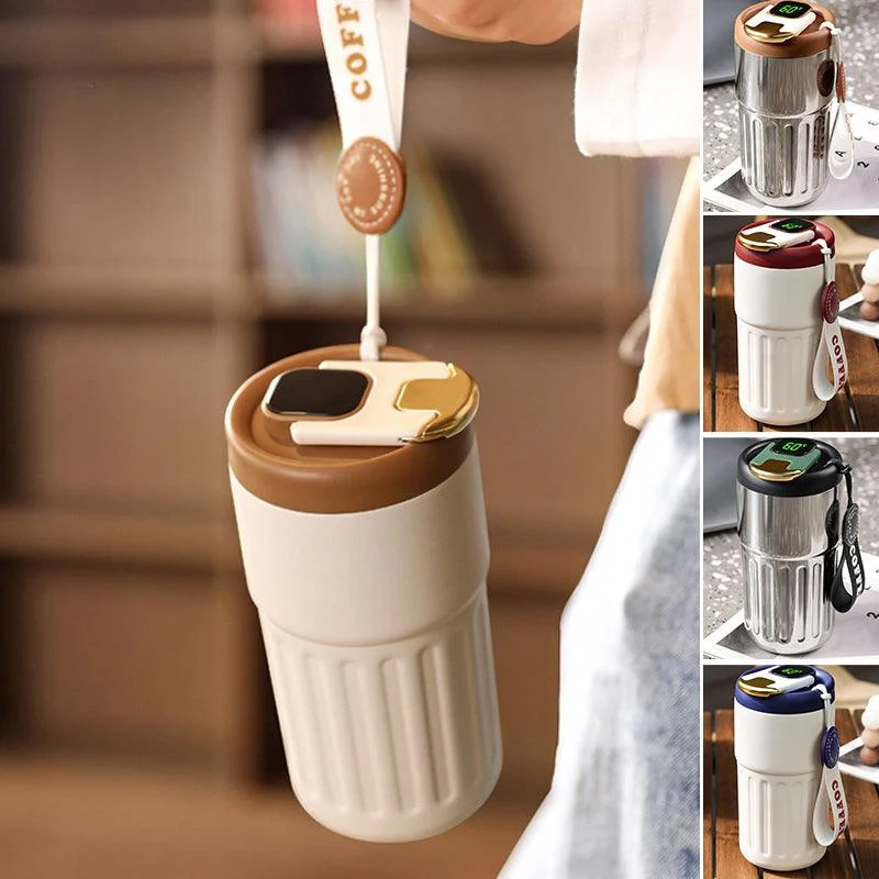 Coffee Thermos With Temperature Display -  - #tag1#