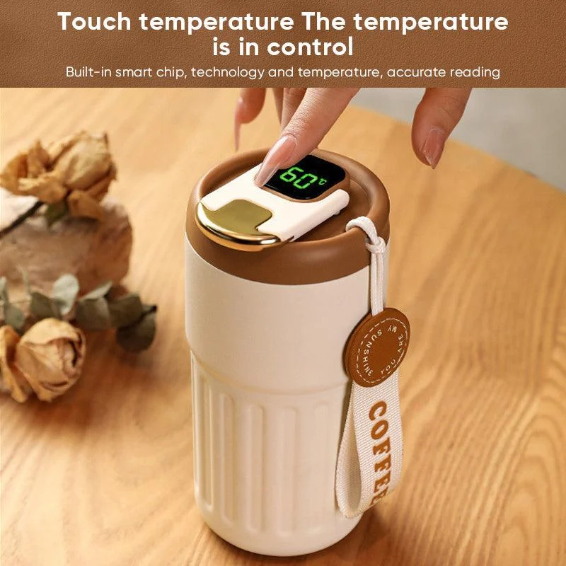 Coffee Thermos With Temperature Display -  - #tag1#