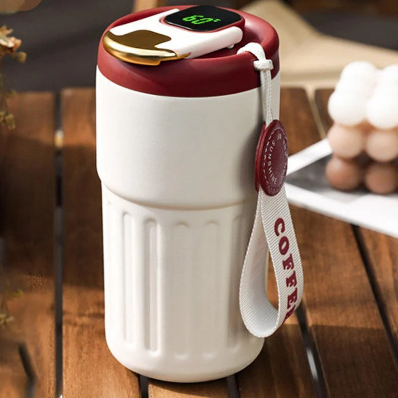 Coffee Thermos With Temperature Display -  - #tag1#