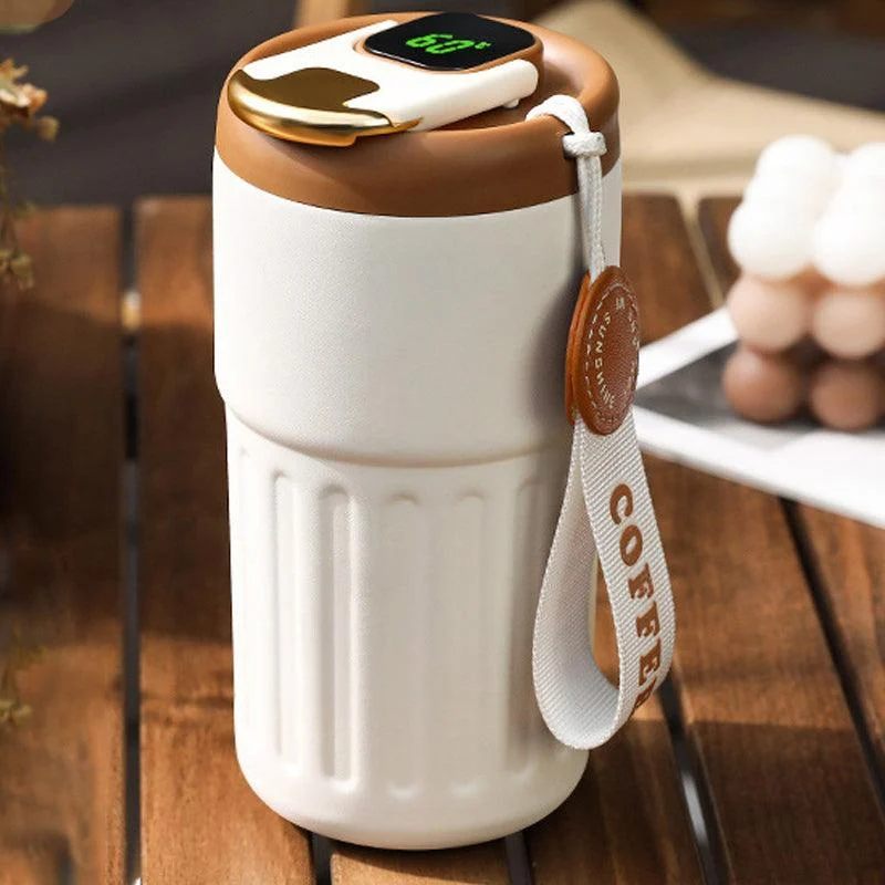 Coffee Thermos With Temperature Display -  - #tag1#