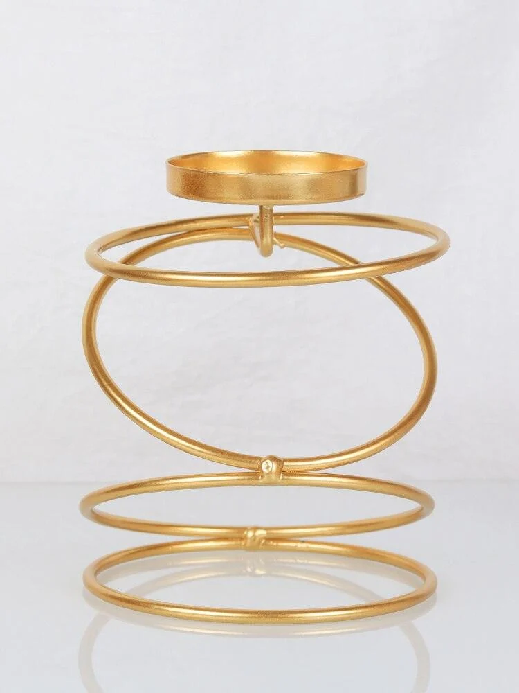 Coil Metal Candle Holders -