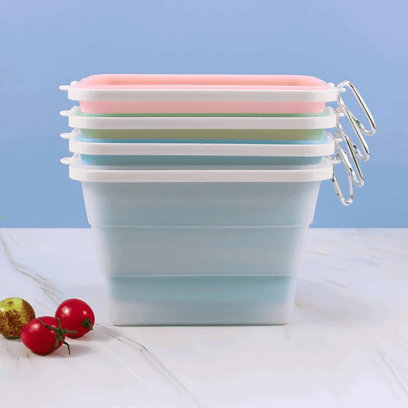 Collapsible Silicone Food Storage Box -  - #tag1#