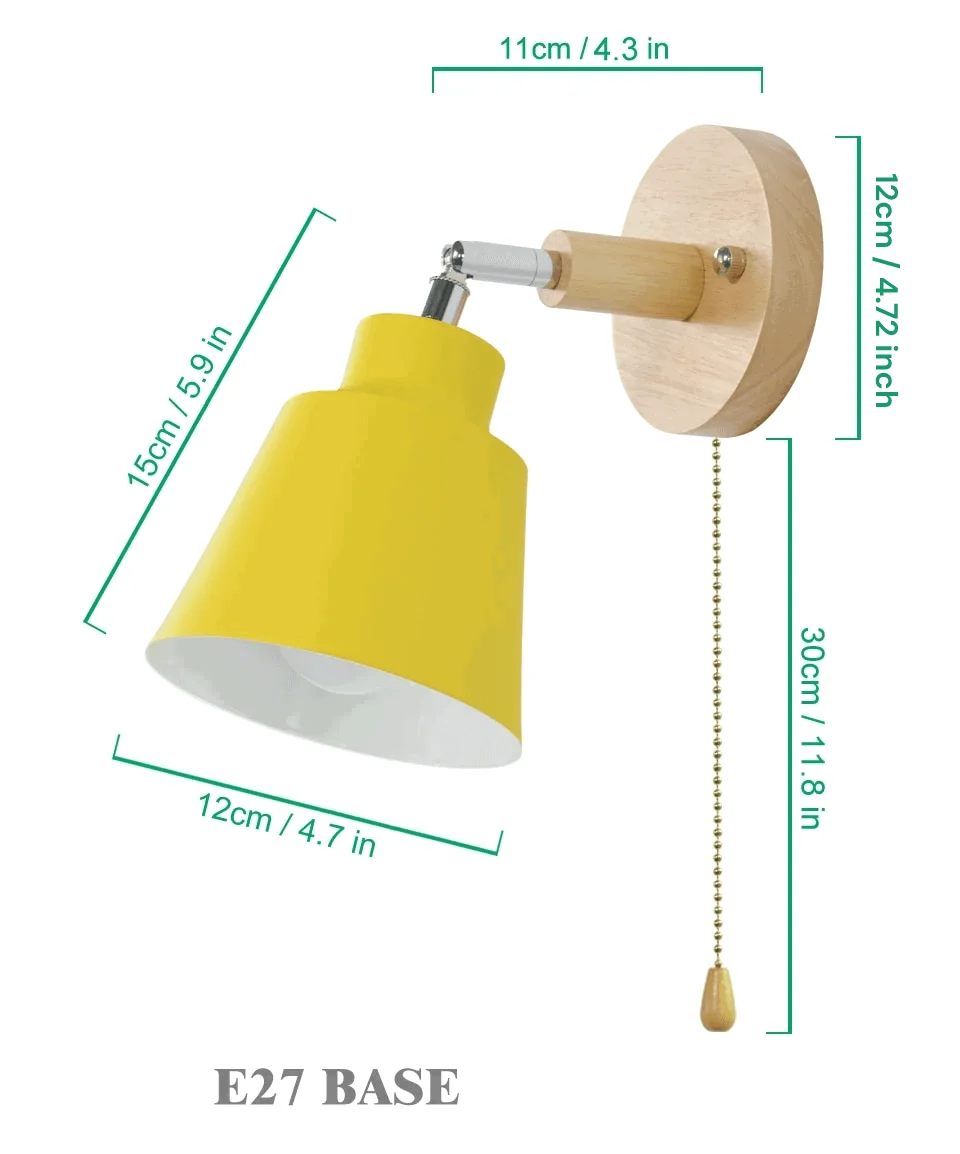 CollinSwing – Rotatable Wall Lamp with Pull Chain Switch -  - #tag1#