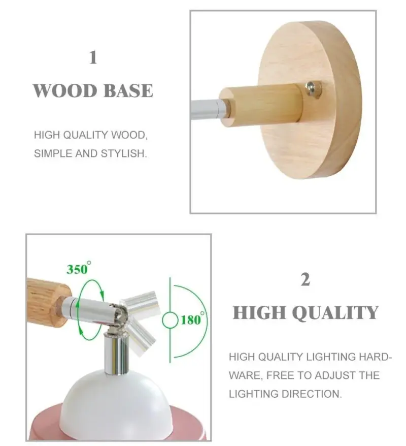 CollinSwing Rotatable Wall Lamp with Pull Chain Switch tag1