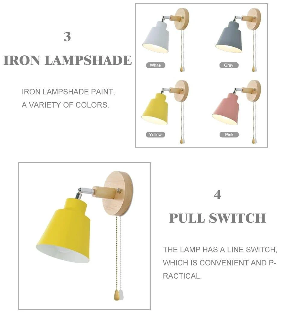 CollinSwing – Rotatable Wall Lamp with Pull Chain Switch -  - #tag1#