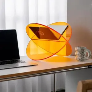 Cololred Acrylic Book Stand Storage Shelf
