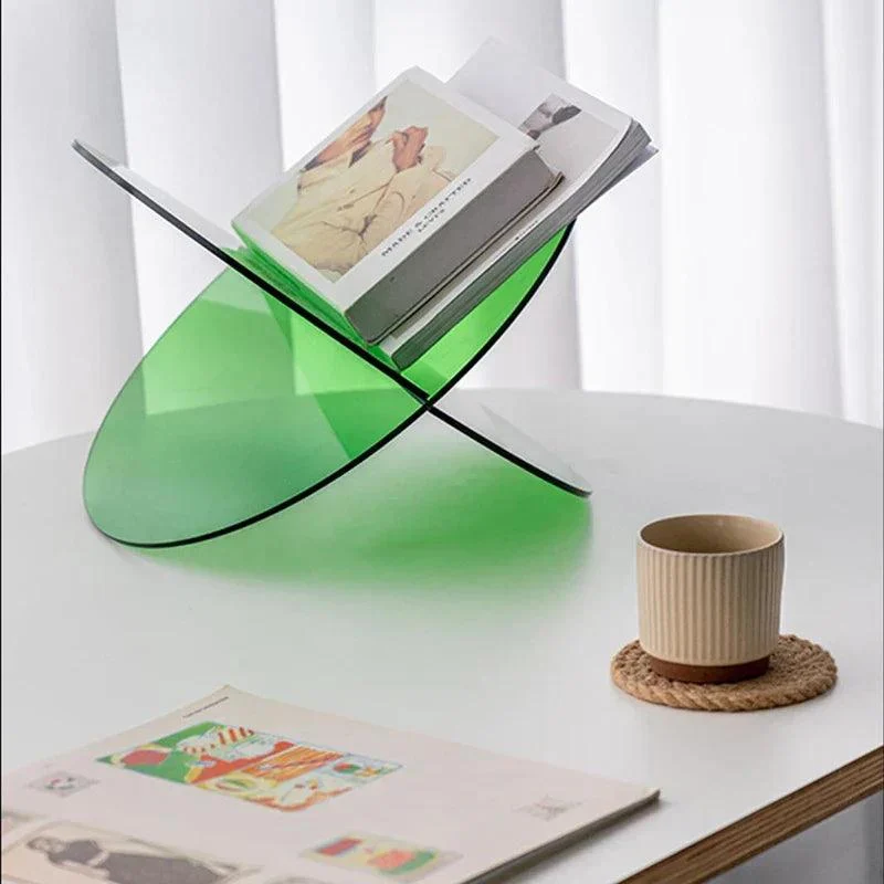 Cololred Acrylic Book Stand  Storage Shelf -