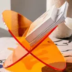 Cololred Acrylic Book Stand Storage Shelf