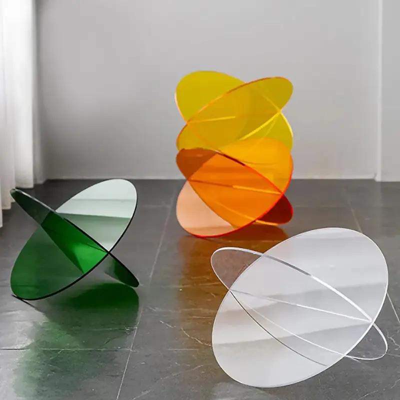 Cololred Acrylic Book Stand Storage Shelf