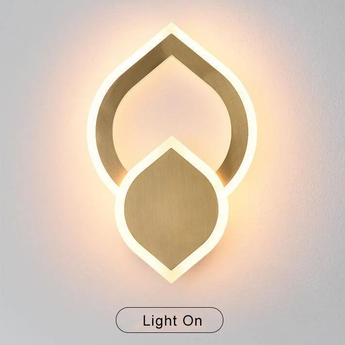 ColorLicht - Modern LED wall lamp in leaf shape with 3 interchangeable colors -  - #tag1#