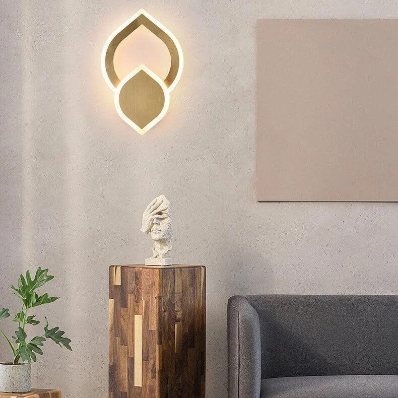 ColorLicht - Modern LED wall lamp in leaf shape with 3 interchangeable colors -  - #tag1#