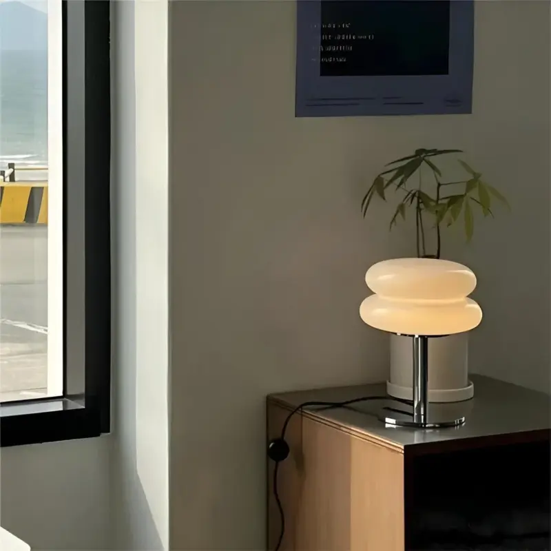 ColorLux Lamp Elegant Glass Table Lamp for a Lively Room Atmosphere tag1