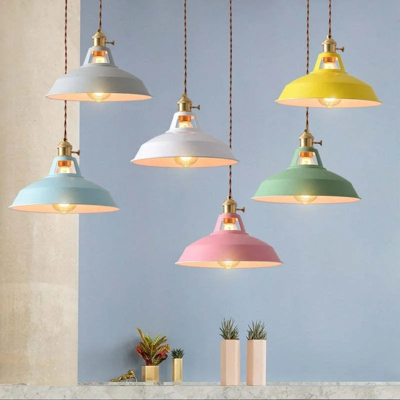 ColorVibe Stylish LED Metal Pendant Lamp for Colorful Bedrooms -  - #tag1#