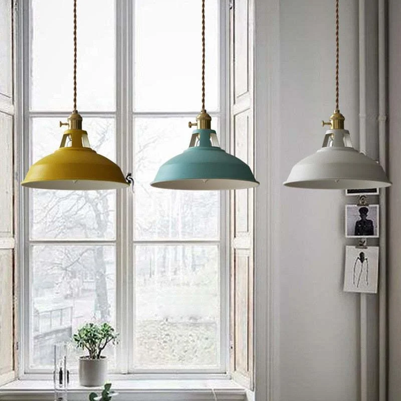 ColorVibe Stylish LED Metal Pendant Lamp for Colorful Bedrooms -  - #tag1#