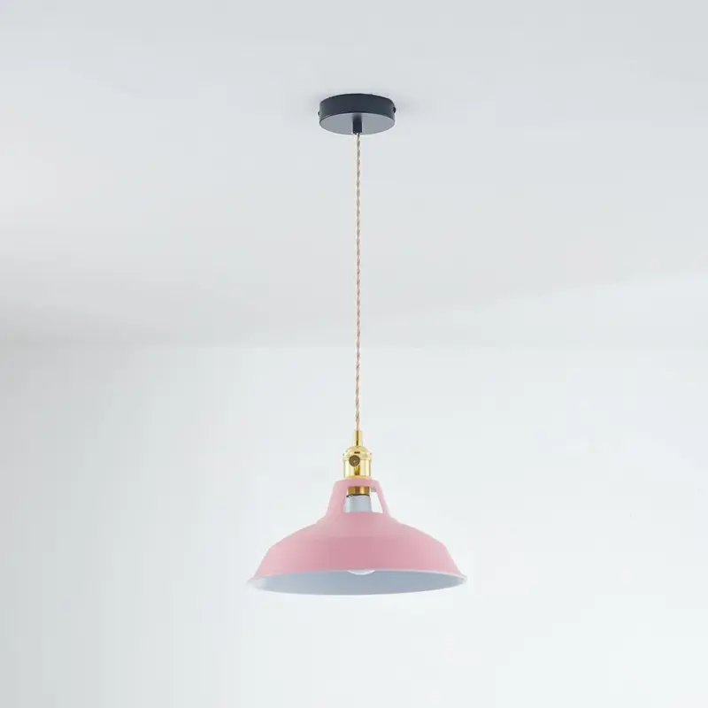 ColorVibe Stylish LED Metal Pendant Lamp for Colorful Bedrooms tag1