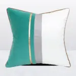 Color Block Velvet Pillow Cover tag1