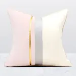 Color Block Velvet Pillow Cover tag1