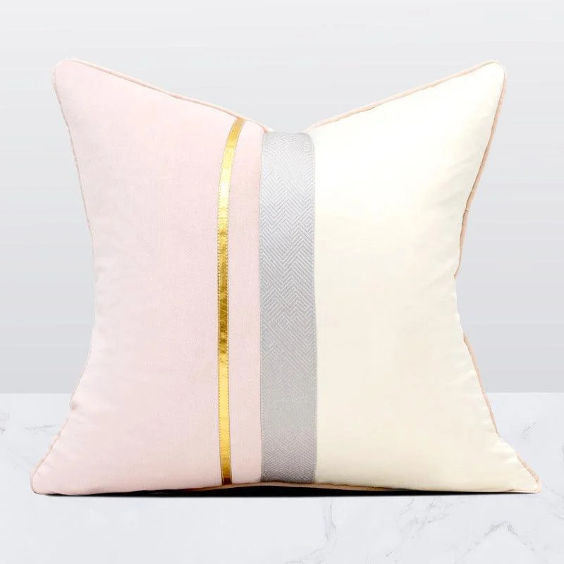 Color Block Velvet Pillow Cover -  - #tag1#