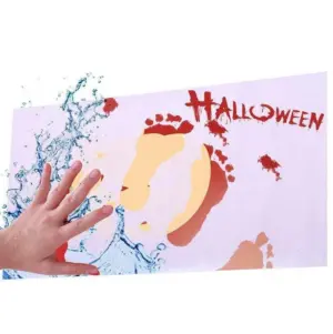Color Changing Halloween Blood Novelty Bathroom Mat