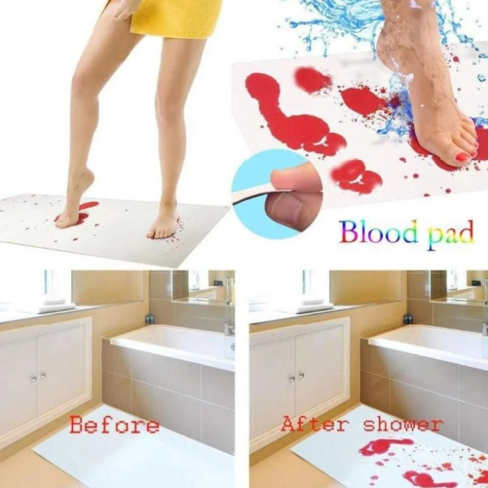 Color Changing Halloween Blood Novelty Bathroom Mat -  - #tag1#