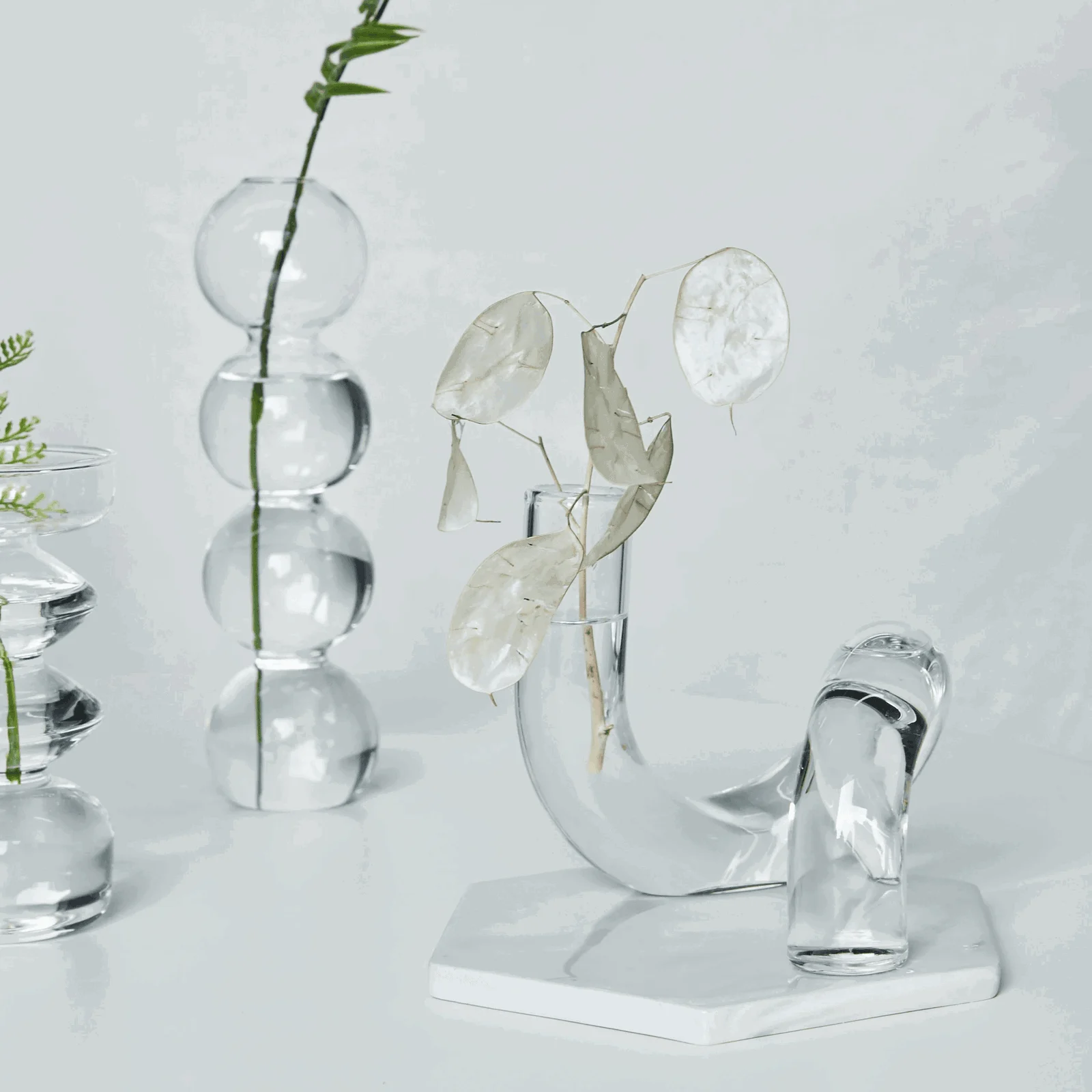 Color Glass Twisted Candlestick Holder -  - #tag1#