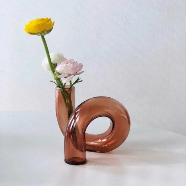 Color Glass Twisted Candlestick Holder -  - #tag1#