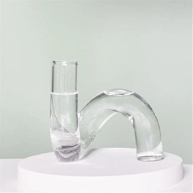 Color Glass Twisted Candlestick Holder -  - #tag1#